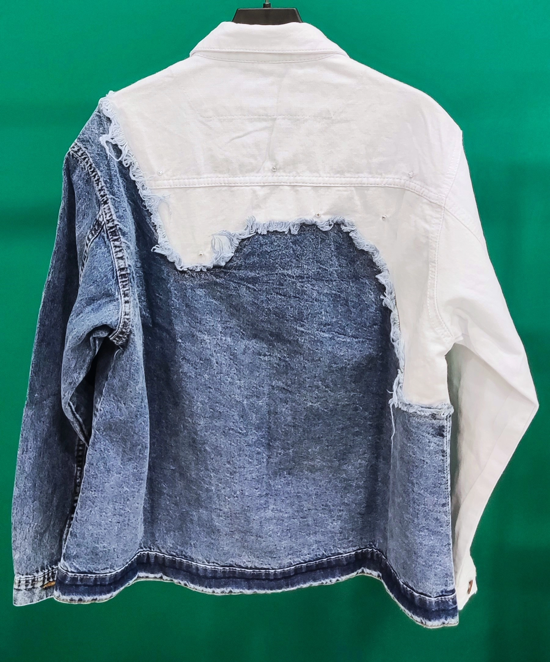 کت جین دخترانه و پسرانه دو رنگ ترک برند bershka