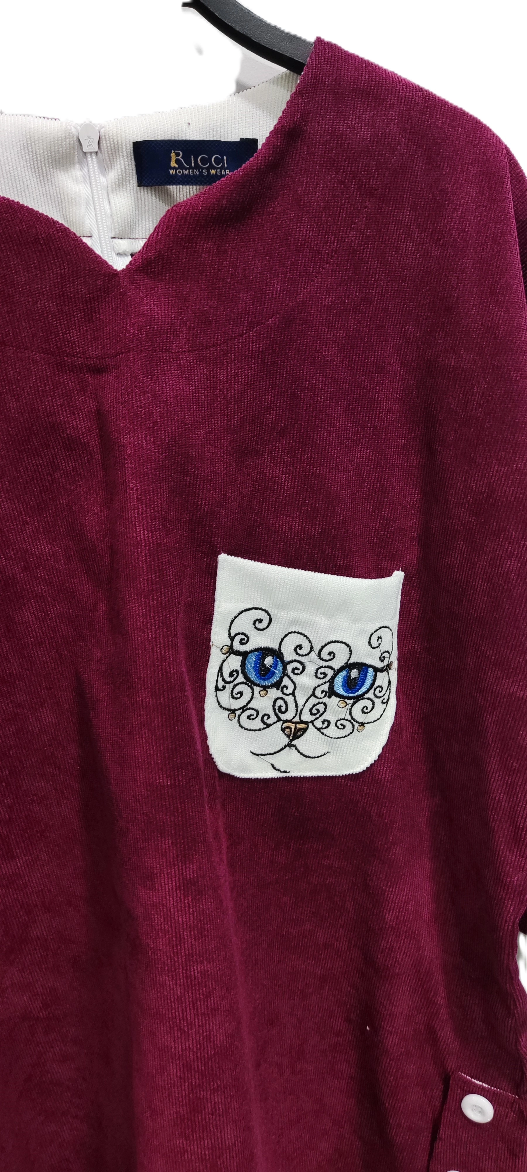 تونیک مخمل طرح گربه