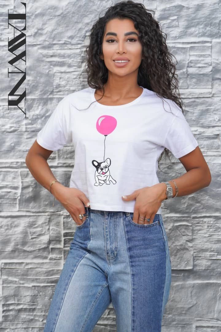 کراپ نیم تنه دخترانه شبرنگی