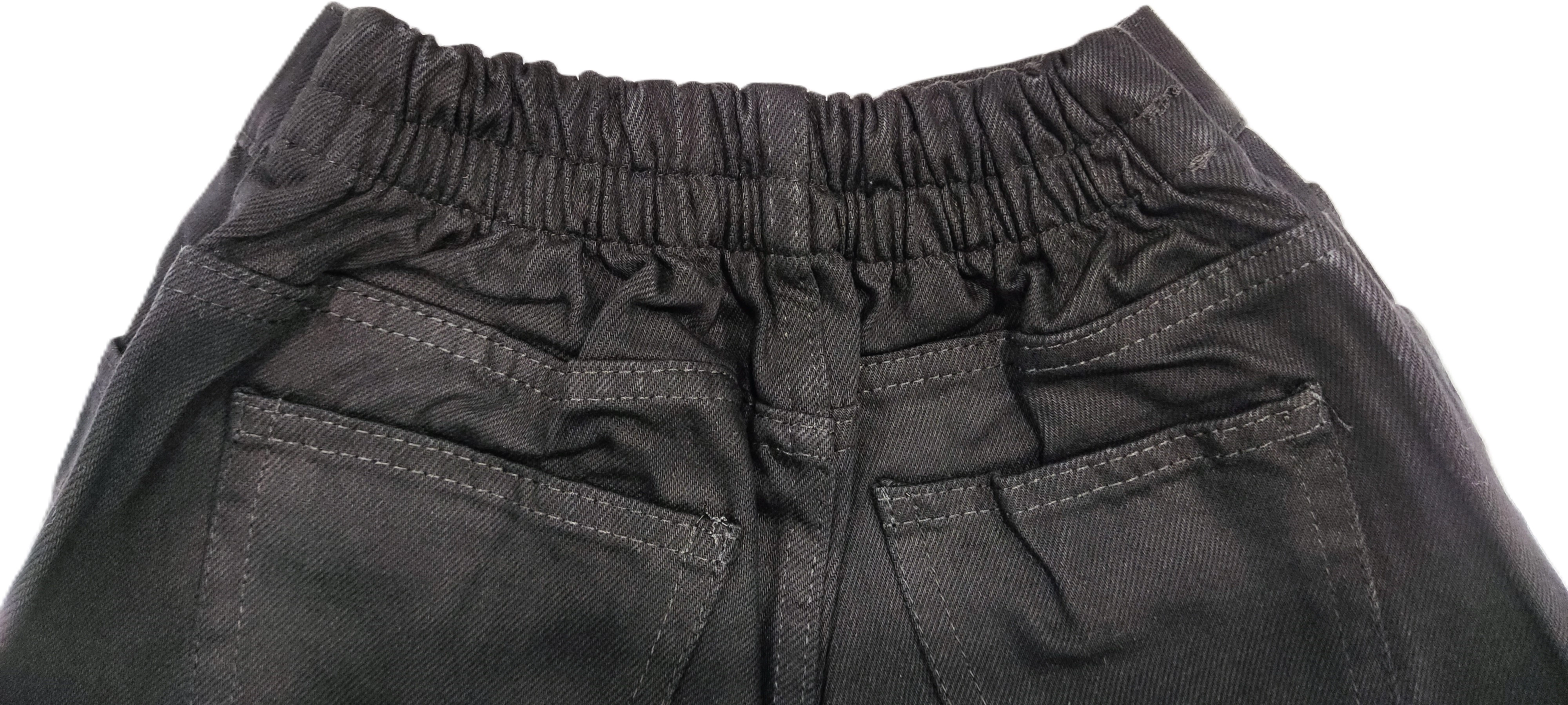 شلوار مام فیت کمر کش مشکی برند zara